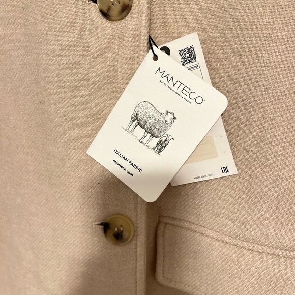 NWT ZARA OVERSIZED MANTENCO WOOD collar Size M 
🚨FIRM PRICE NO DISCOUNT - Picture 8 of 16